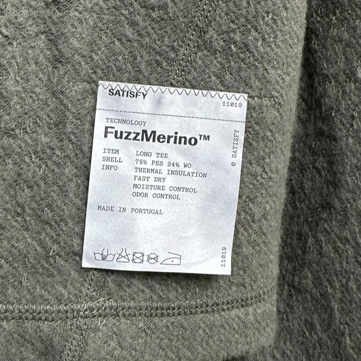 Fuzz Merino Long Teeウール混長袖カットソー