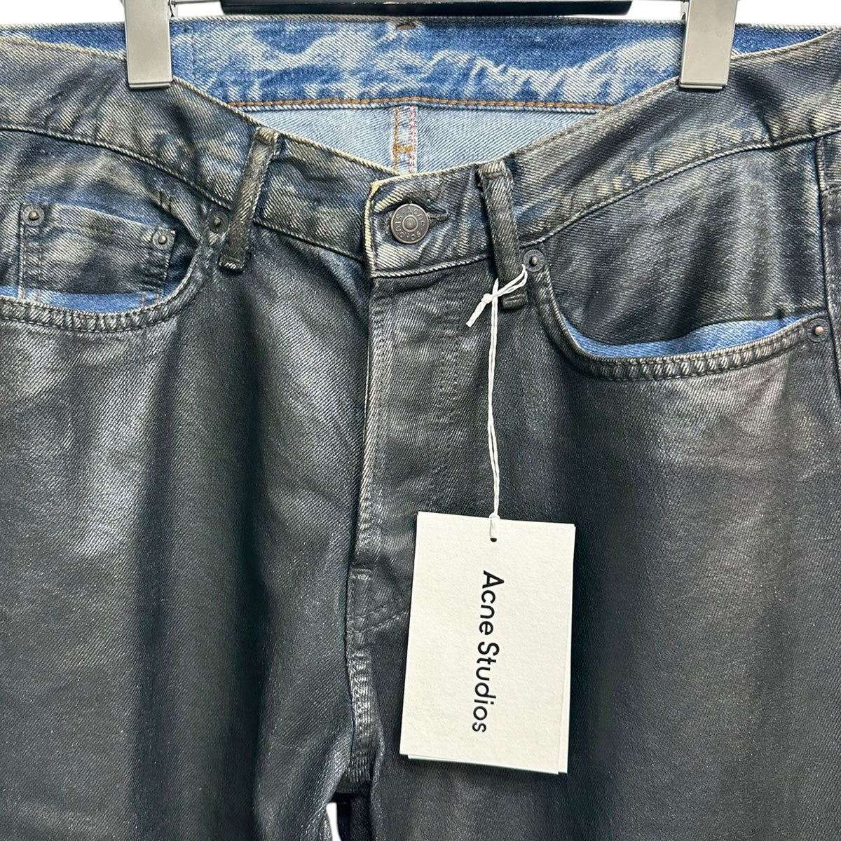 Regular Fit Jeans 2010M Charcoal RegularコーティングレギュラーフィットデニムパンツB00452