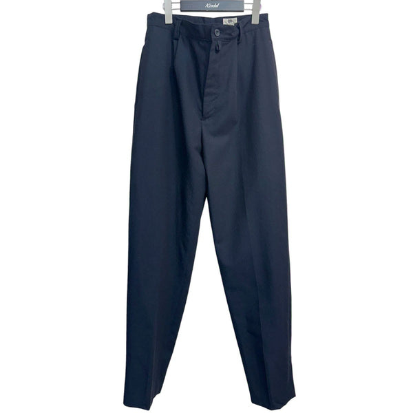 DRIES VAN NOTEN 1タック コットン トラウザーズ スラックス M DRIES VAN NOTEN(ドリスヴァンノッテン) 1タックテーパードトラウザー