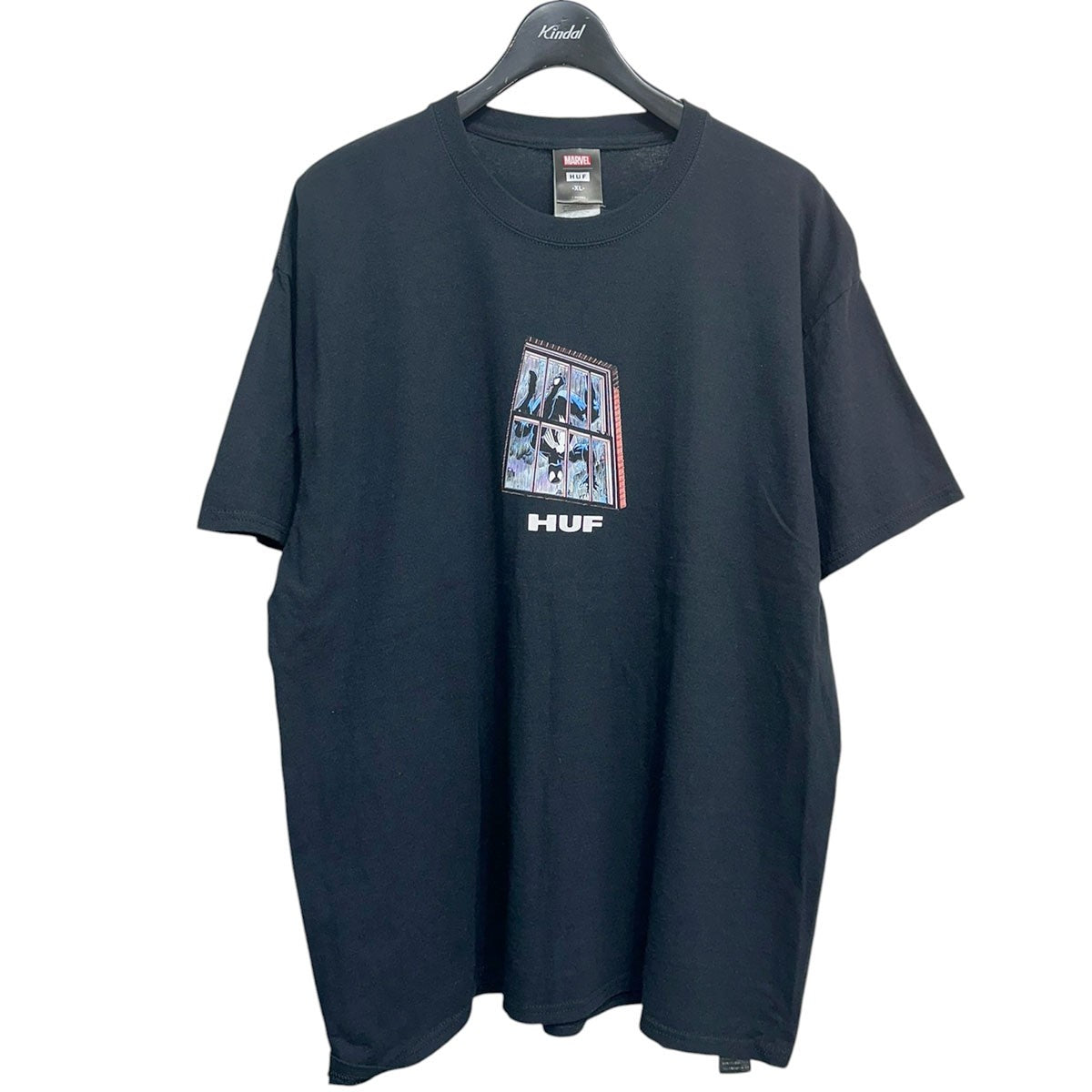 Marvel Black Suit Spider-Man TeeスパイダーマンプリントTシャツ