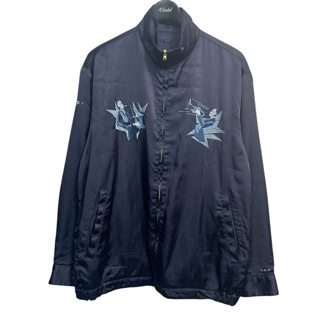 26SSSATCHEL MOUTH ORCHESTRA REVERSIBLE ZIP UP JACKETLouis Armstrongモチーフリバーシブルジップアップジャケット