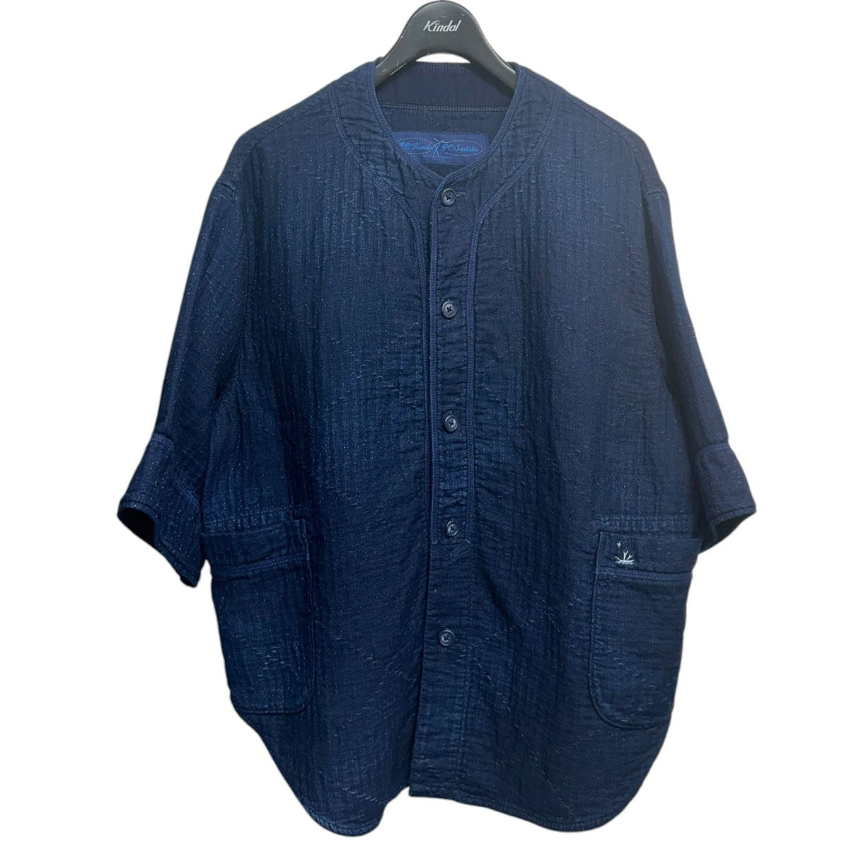 SEA ISLAND SASHIKO BASEBALL SHIRT刺し子ベースボールシャツ