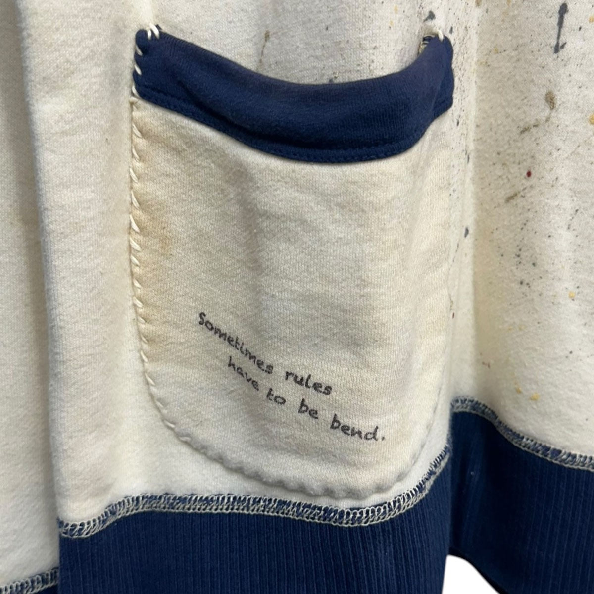 P．C． HAND WORK HALF ZIP SWEATSHIRT PARKAハンドワークハーフジップスウェットパーカー