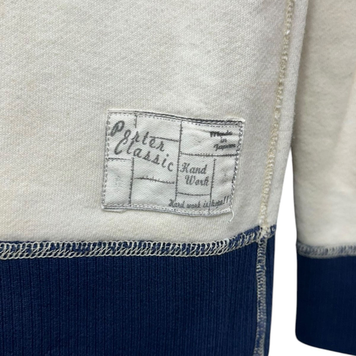P．C． HAND WORK HALF ZIP SWEATSHIRT PARKAハンドワークハーフジップスウェットパーカー