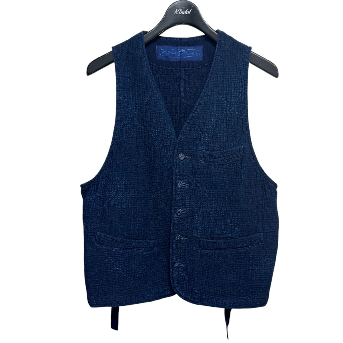 SASHIKO STRIPE VESTサシコストライプベスト