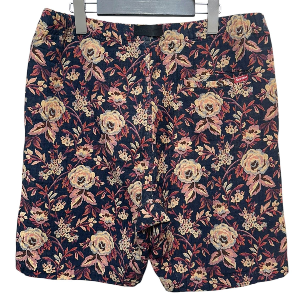 Supreme 15AWJacquard Flowers Belted Shortジャガードフラワー柄ベルテッドショーツ ハーフパンツ 古着・中古-2枚目のアイテム画像