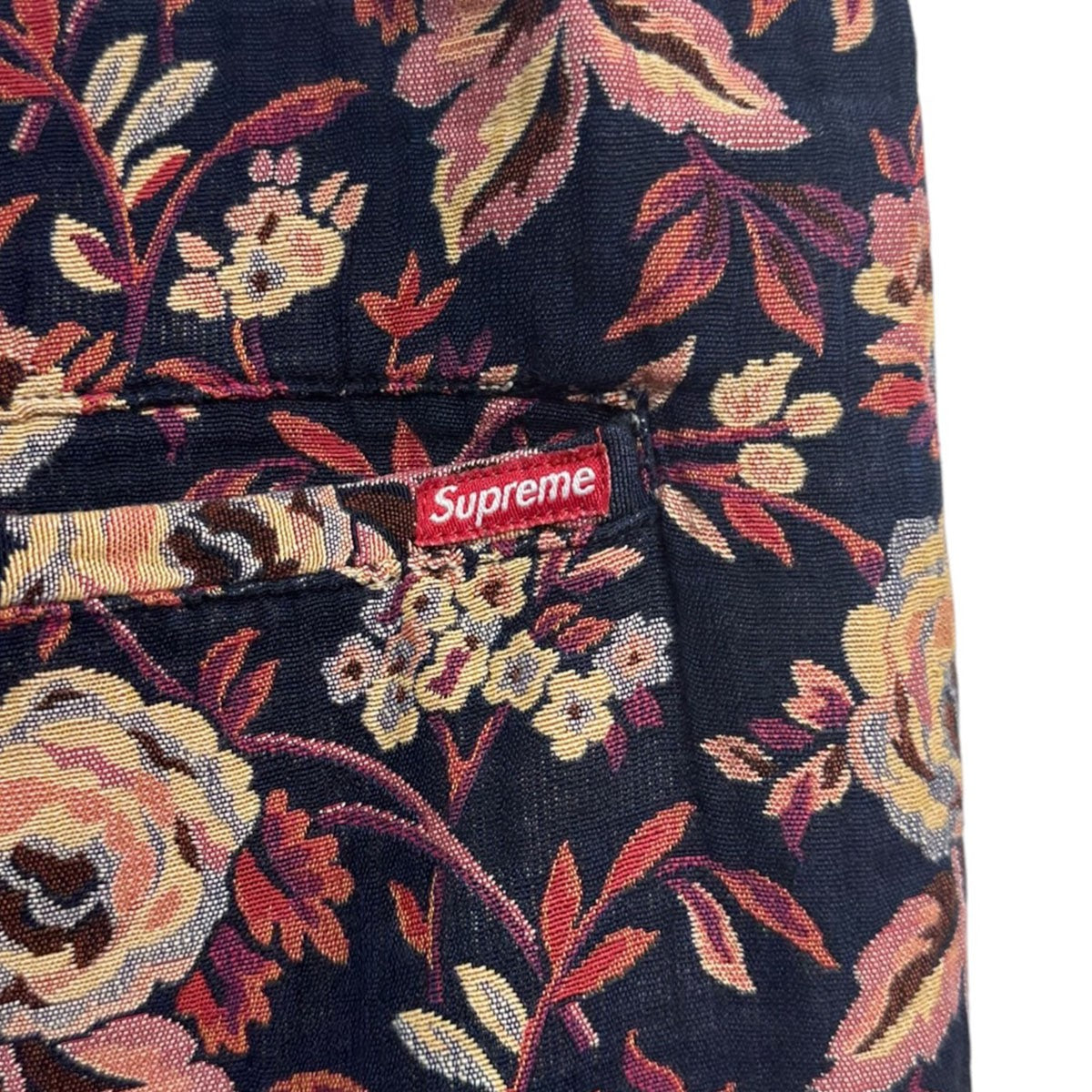 Supreme 15AWJacquard Flowers Belted Shortジャガードフラワー柄ベルテッドショーツ ハーフパンツ 古着・中古-4枚目のアイテム画像