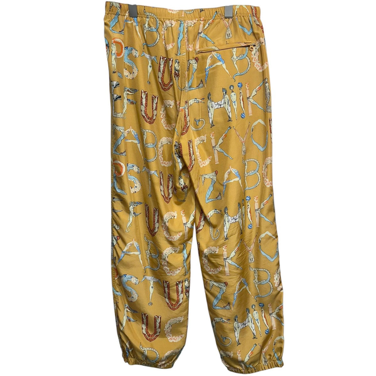 Supreme 18SSAlphavet Silk Pantアルファベットプリントシルクパンツ 古着・中古-2枚目のアイテム画像