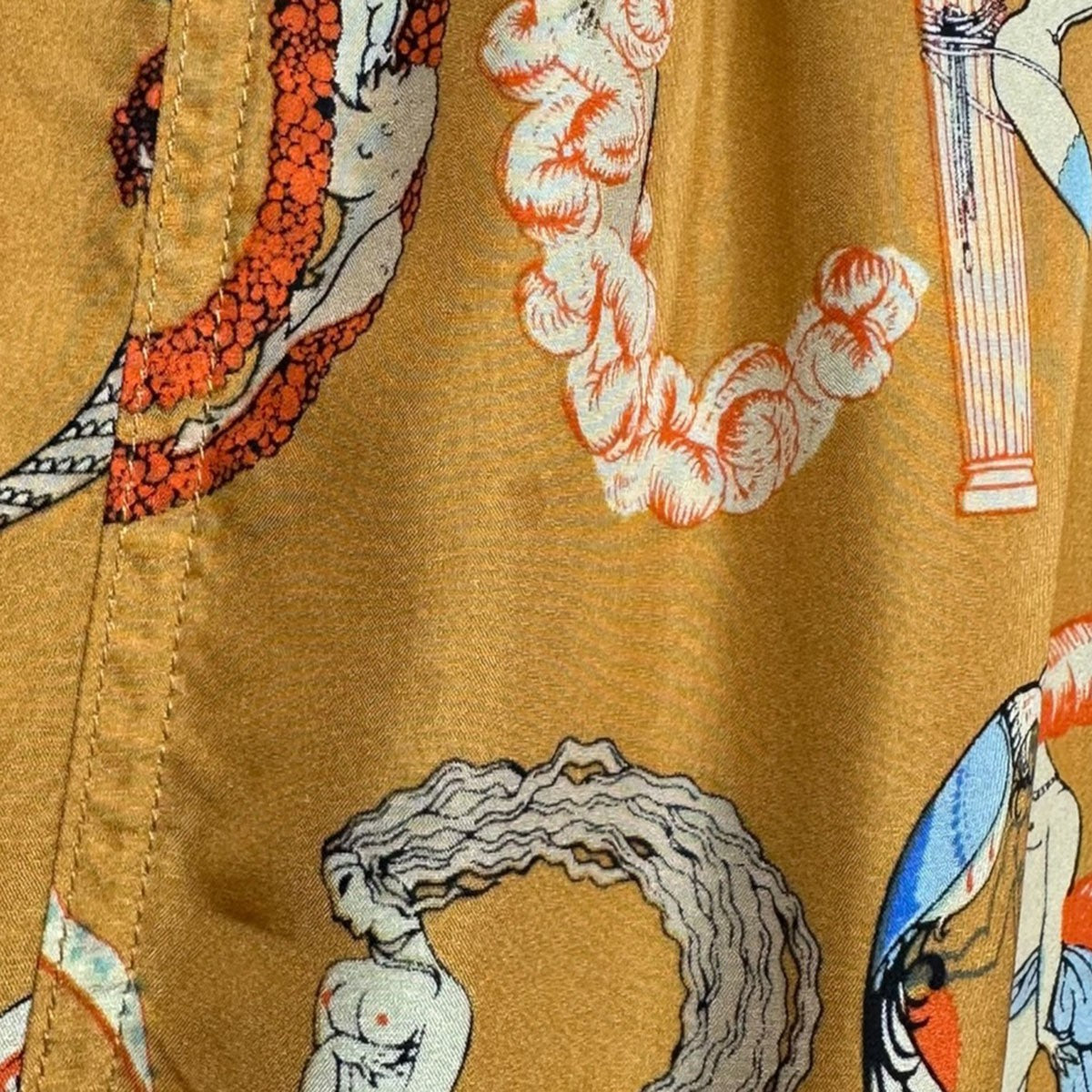 Supreme 18SSAlphavet Silk Pantアルファベットプリントシルクパンツ 古着・中古-3枚目のアイテム画像