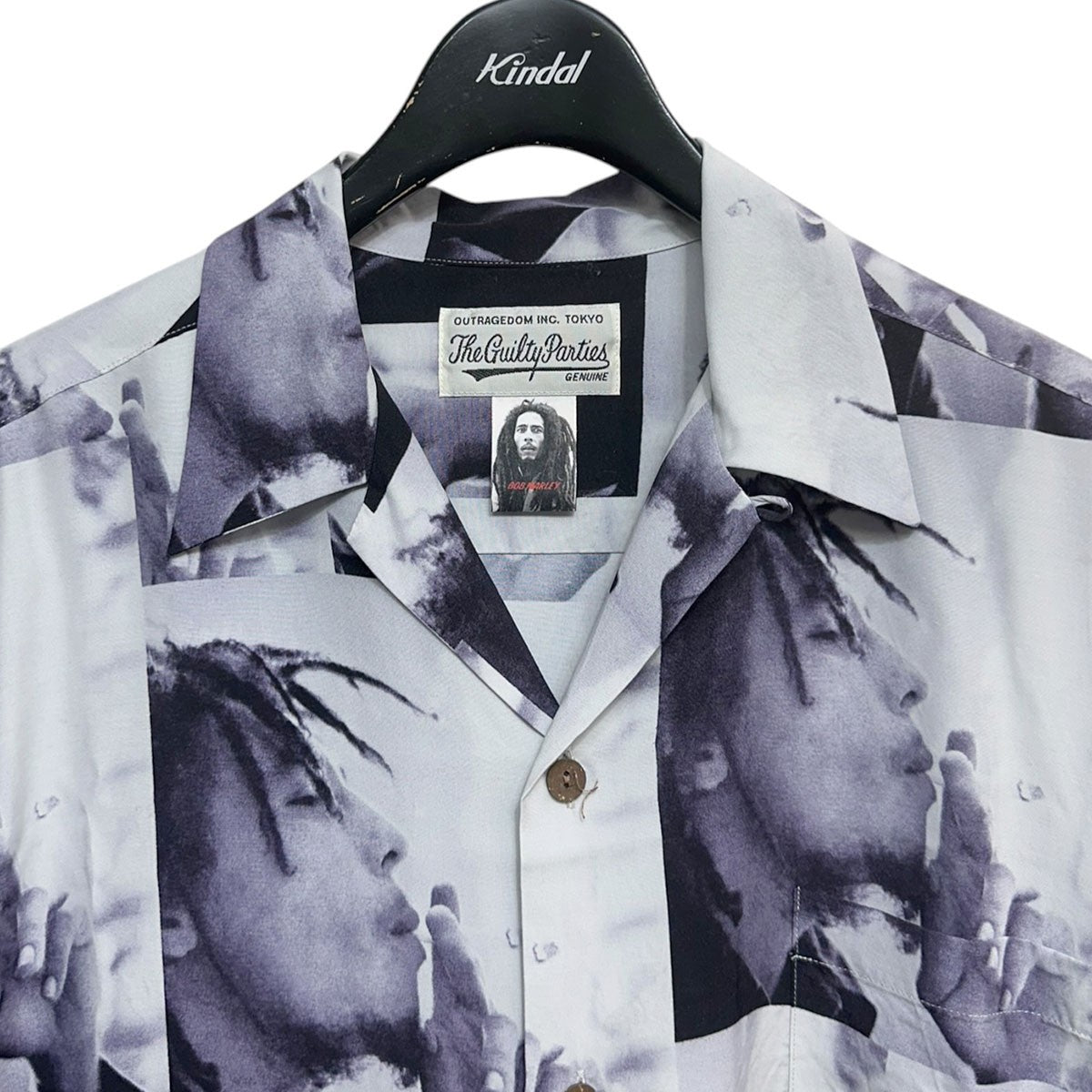 WACKO MARIA BOB MARLEY HAWAIIAN SHIRT L／S(TYPE-1)長袖ハワイアンシャツ 古着・中古-3枚目のアイテム画像