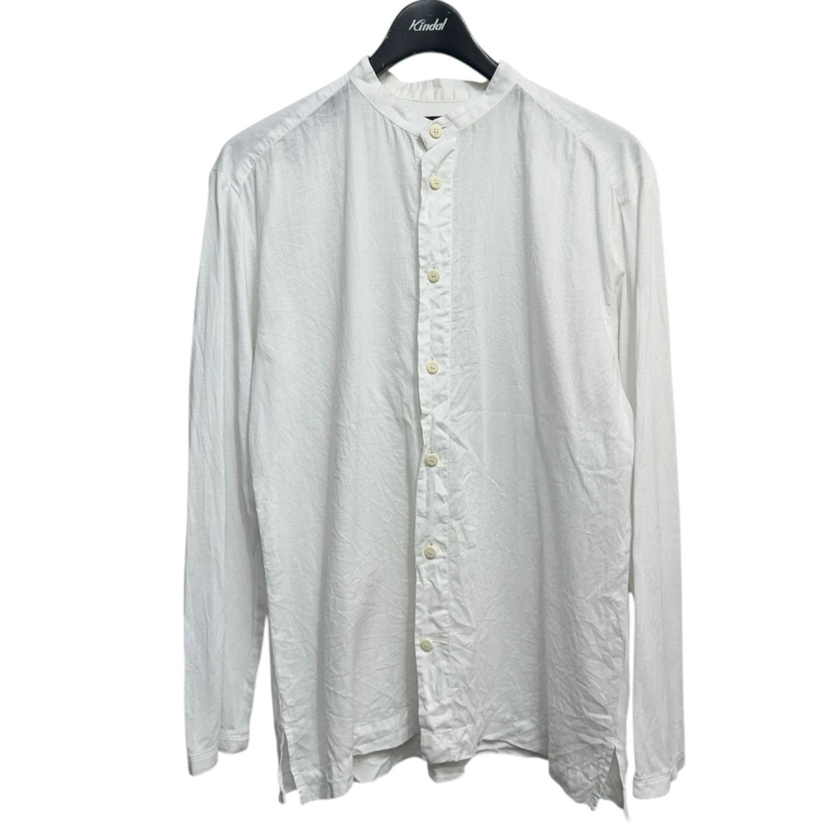 ISSEY MIYAKE MEN 異素材切替バンドカラーシャツME41JJ240 古着・中古-1枚目のアイテム画像