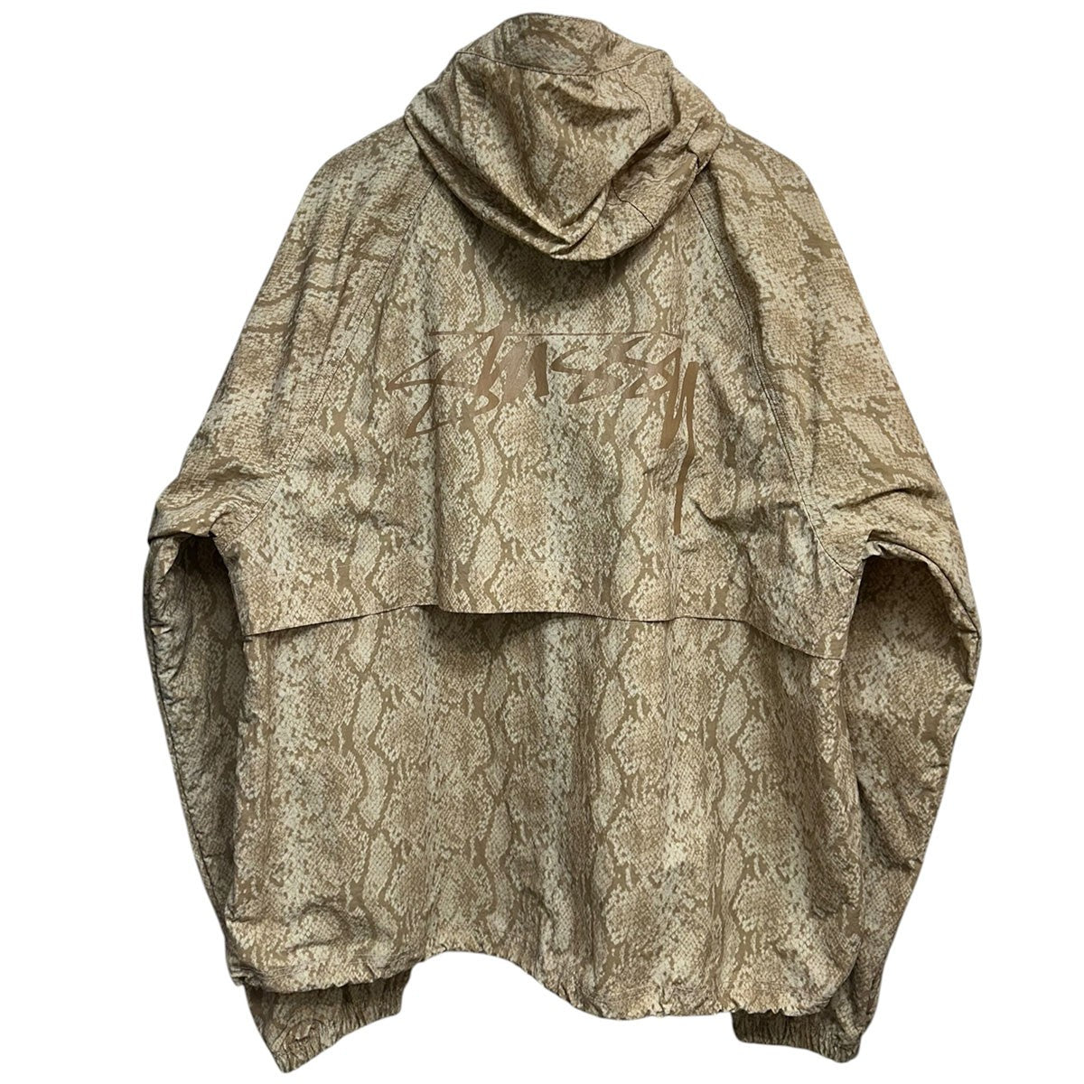 stussy 25SSBEACH SHELL SNAKE PRINT NYLONスネークプリントロゴシェルジャケット115851 古着・中古-2枚目のアイテム画像