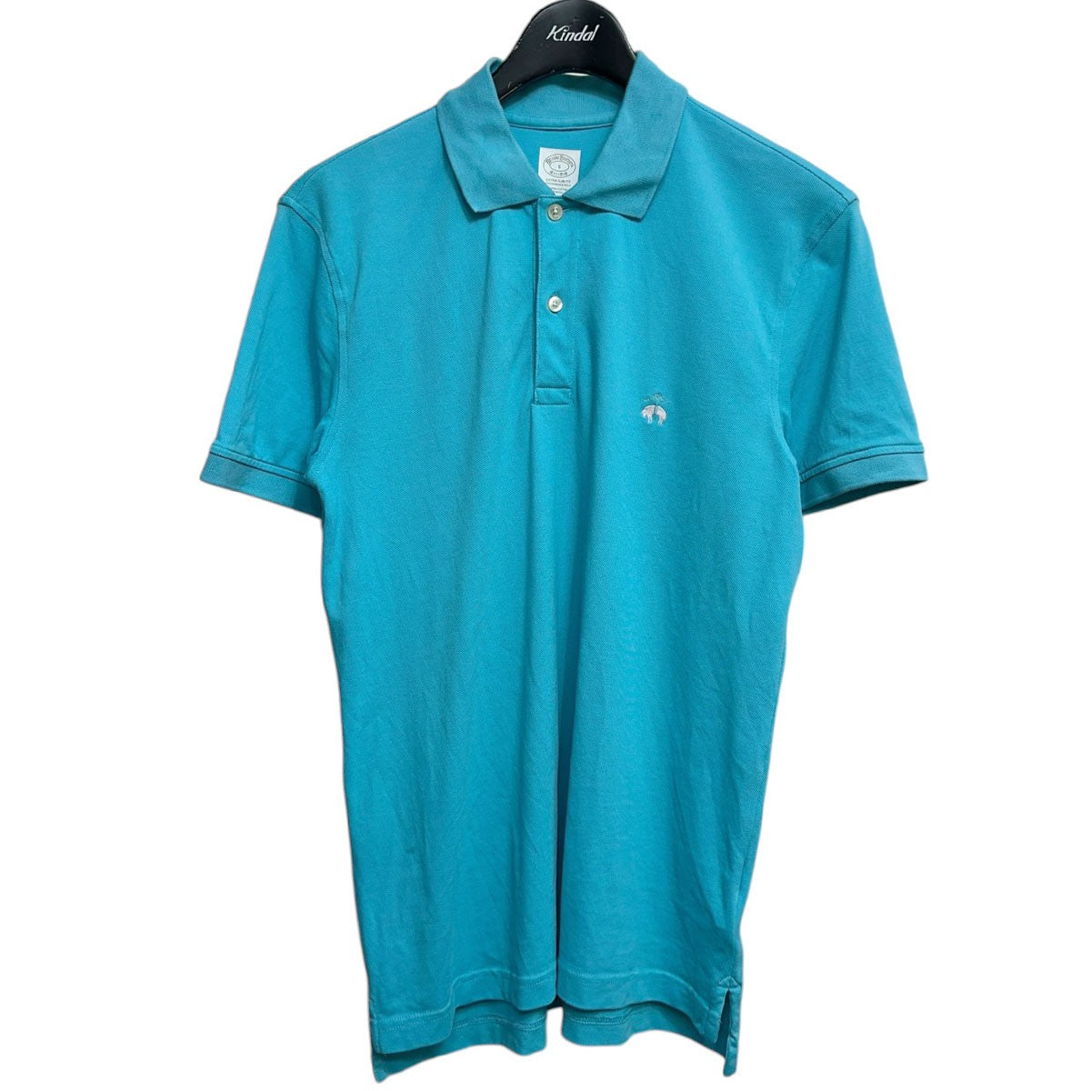 BROOKS BROTHERS ゴールデンフリースワンポイント鹿の子ポロシャツ 古着・中古-1枚目のアイテム画像