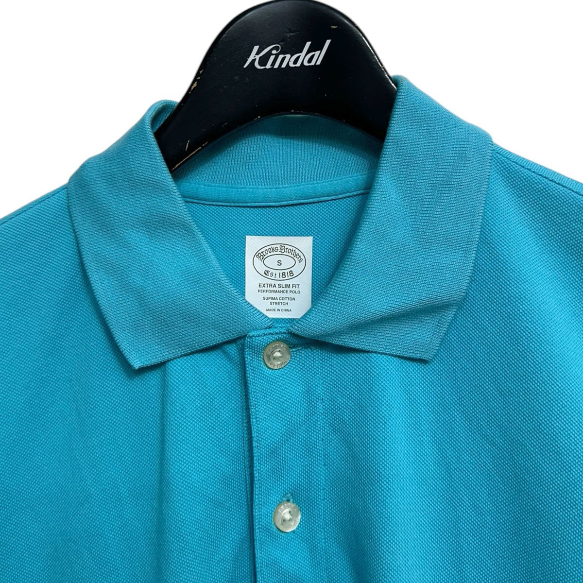 BROOKS BROTHERS ゴールデンフリースワンポイント鹿の子ポロシャツ 古着・中古-3枚目のアイテム画像