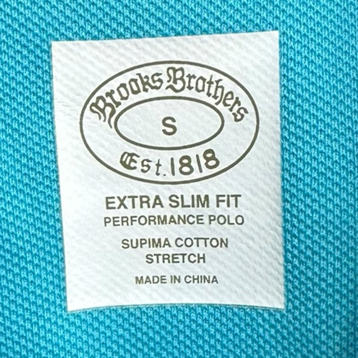 BROOKS BROTHERS ゴールデンフリースワンポイント鹿の子ポロシャツ 古着・中古-5枚目のアイテム画像
