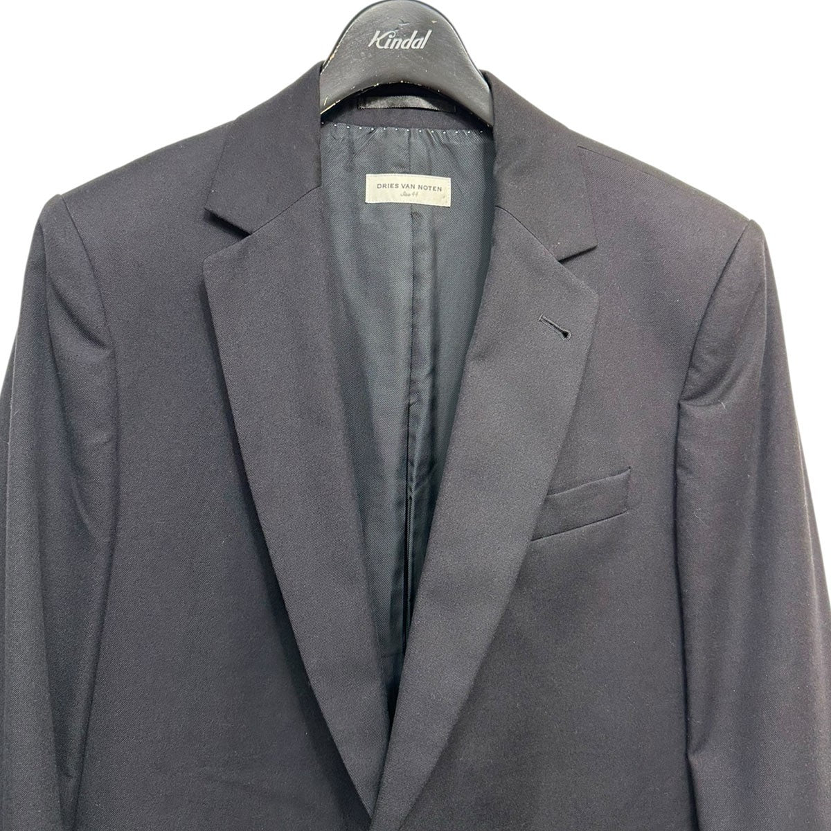 DRIES VAN NOTEN コットンウール2Bテーラードジャケット 古着・中古-3枚目のアイテム画像