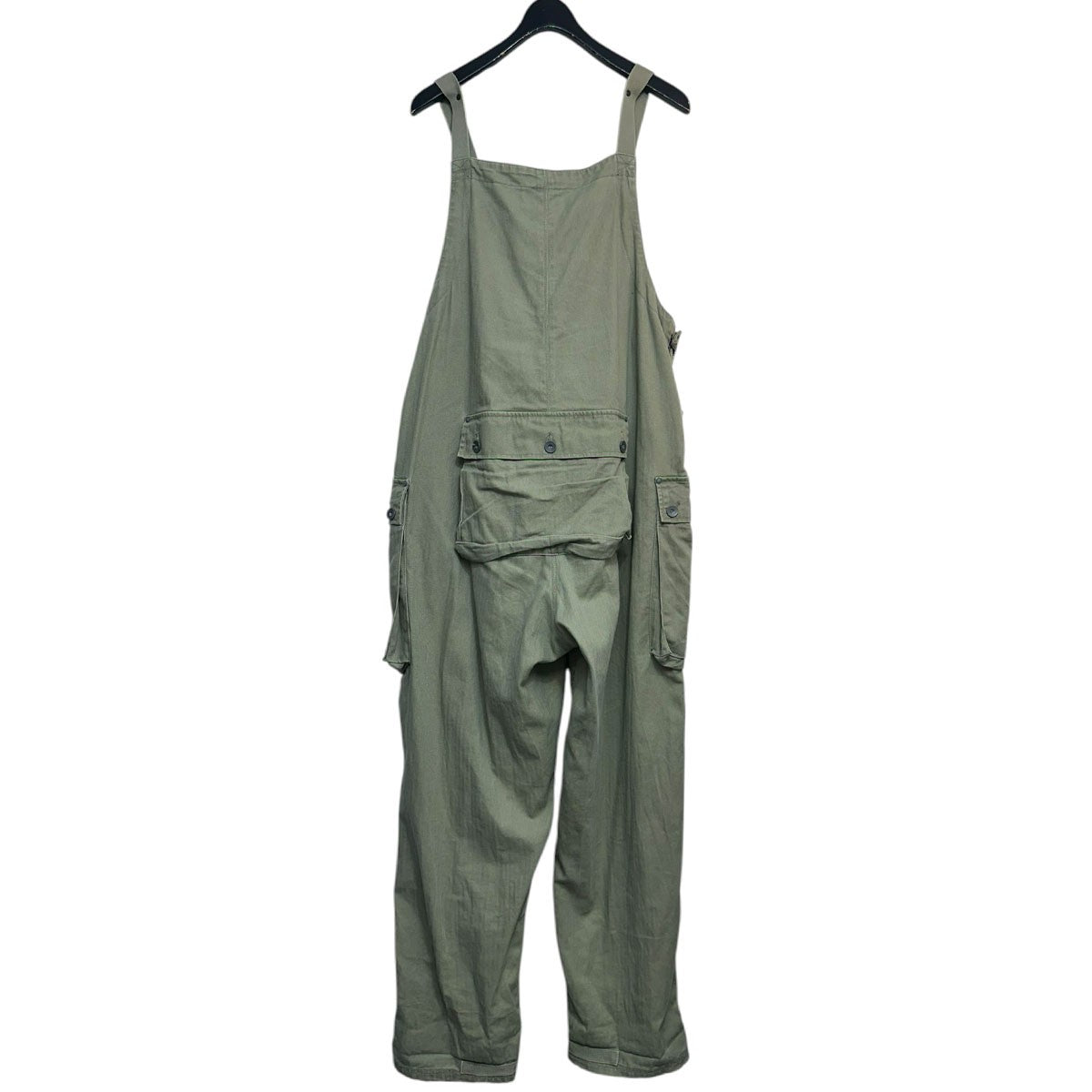 NIGEL CABOURN LYBRO NAVAL DUNGAREE HERRINGBONE OVERALLオーバーオール8036-13-50500 古着・中古-2枚目のアイテム画像