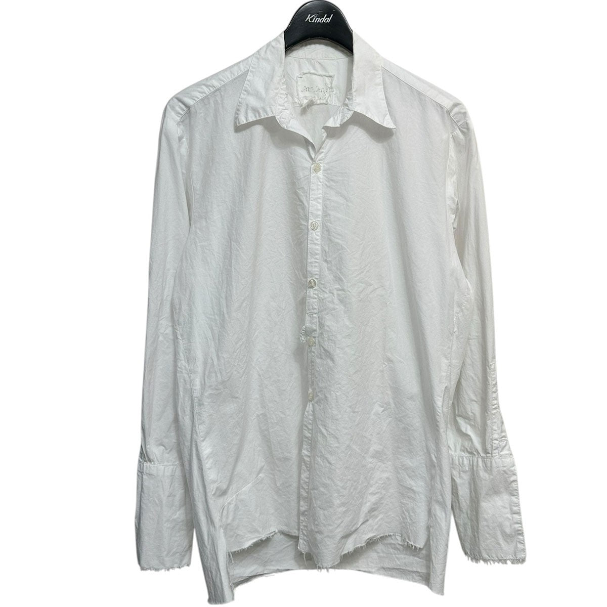 GREG LAUREN DRESSY STUDIO SHIRT WITH COLLARカットオフオープンカラーシャツ 古着・中古-1枚目のアイテム画像