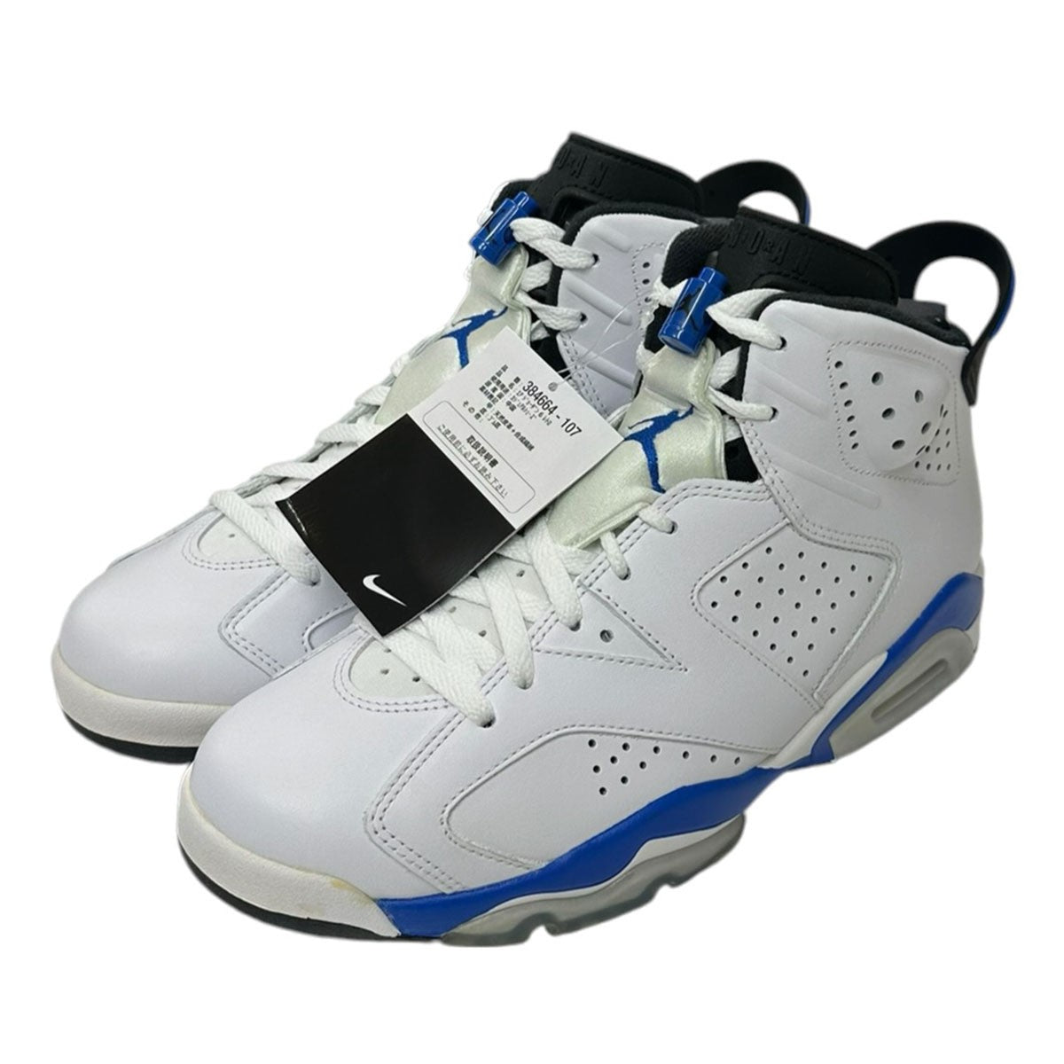 NIKE AIR JORDAN 6 RETROエアジョーダン6レトロスポーツブルー スニーカー384664-107 古着・中古-1枚目のアイテム画像