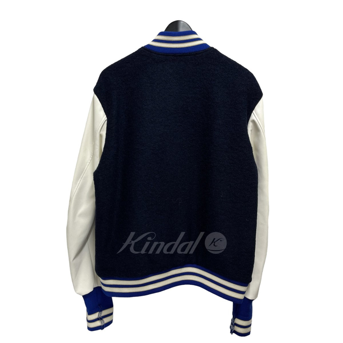 URU TOKYO×DIGAWEL 23SS Varsity Jacket ネイビー×ホワイト サイズ 3