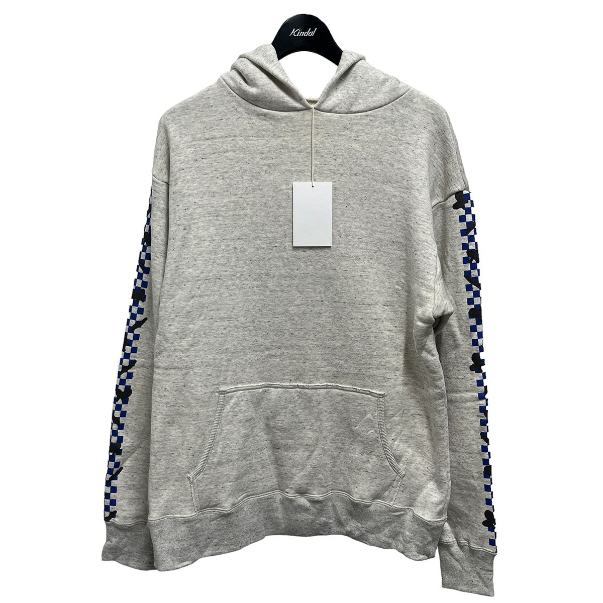 French Terry Checker Flower Hooded Parka