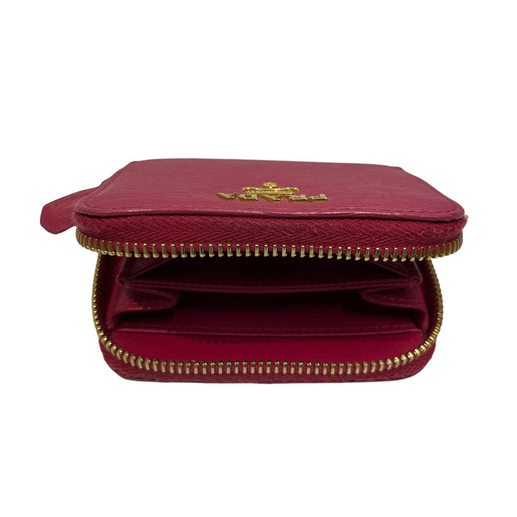 PRADA(プラダ) VITELLO MOVE PEONIA ラウンドファスナーコインケース  