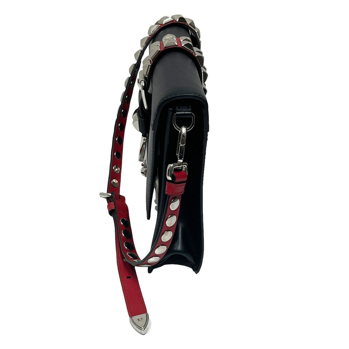 PRADA エレクトラスタッズレザーショルダーバッグ1BD120 の古着・中古アイテム