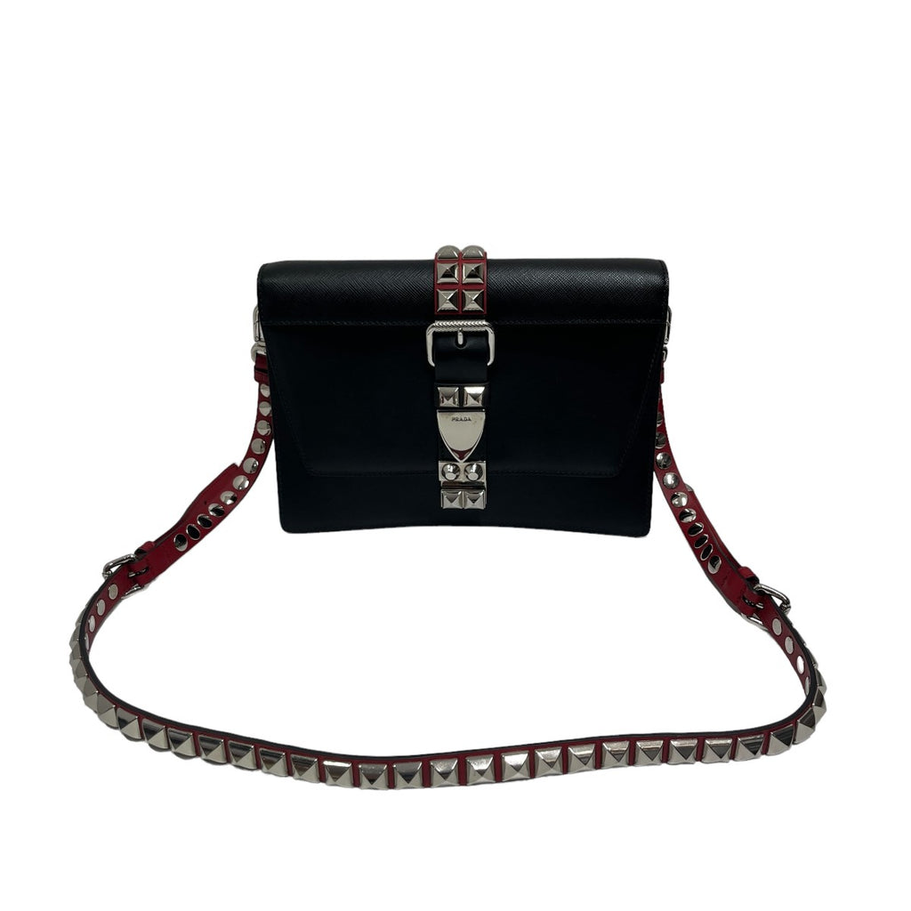 PRADA(プラダ) エレクトラスタッズレザーショルダーバッグ1BD120 
