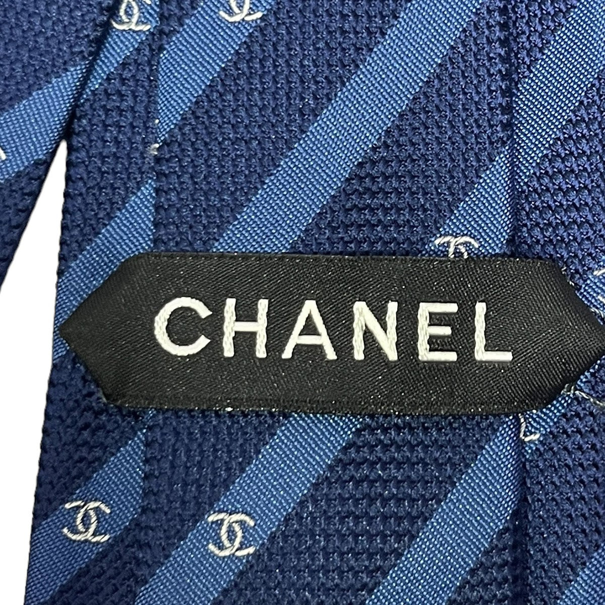 CHANEL(シャネル) ココマークシルクネクタイ ネイビー｜【公式】カインドオルオンライン ブランド古着・中古通販【kindal】