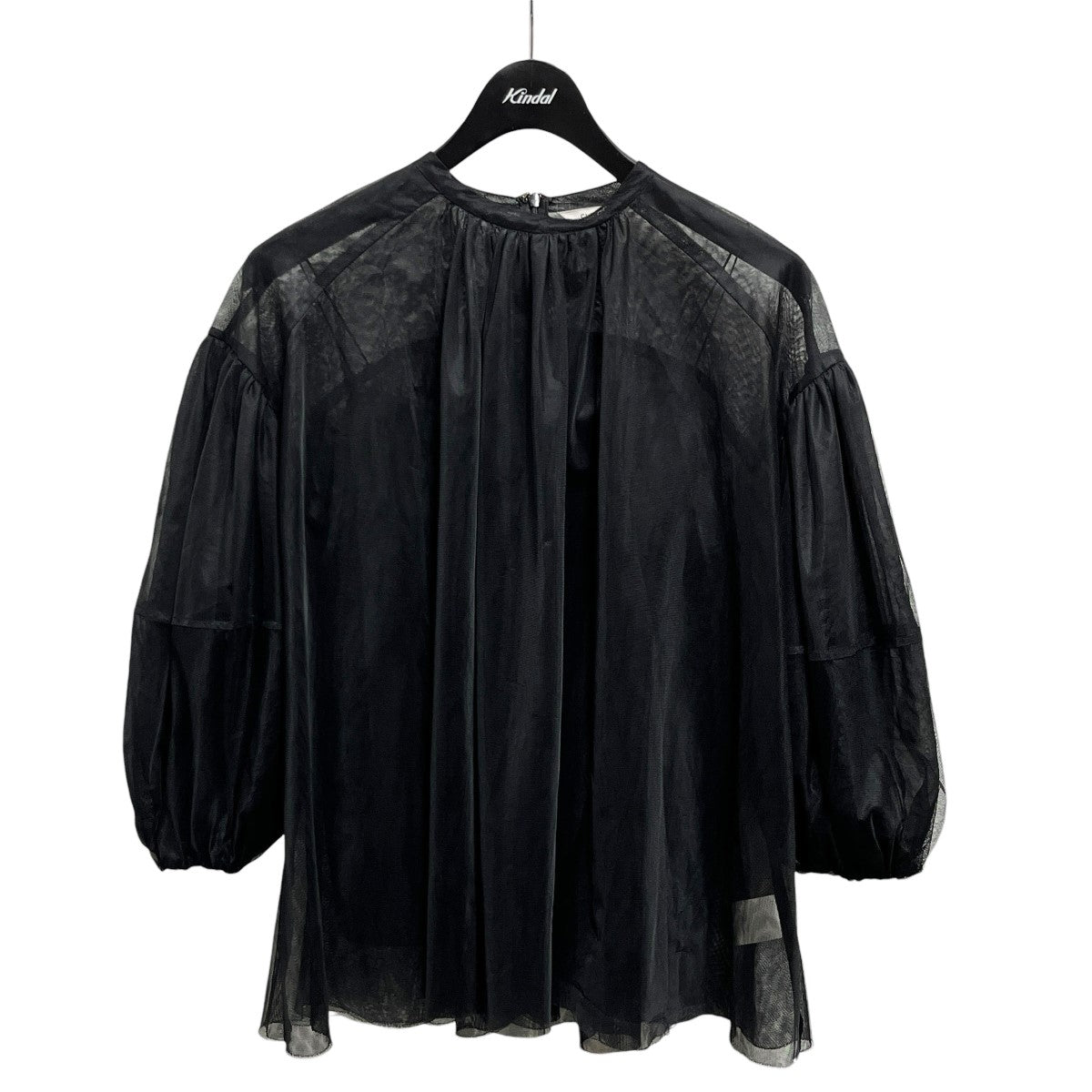 23SSSHEER TULLE BALLOON SLEEVE TOPS14122-4092