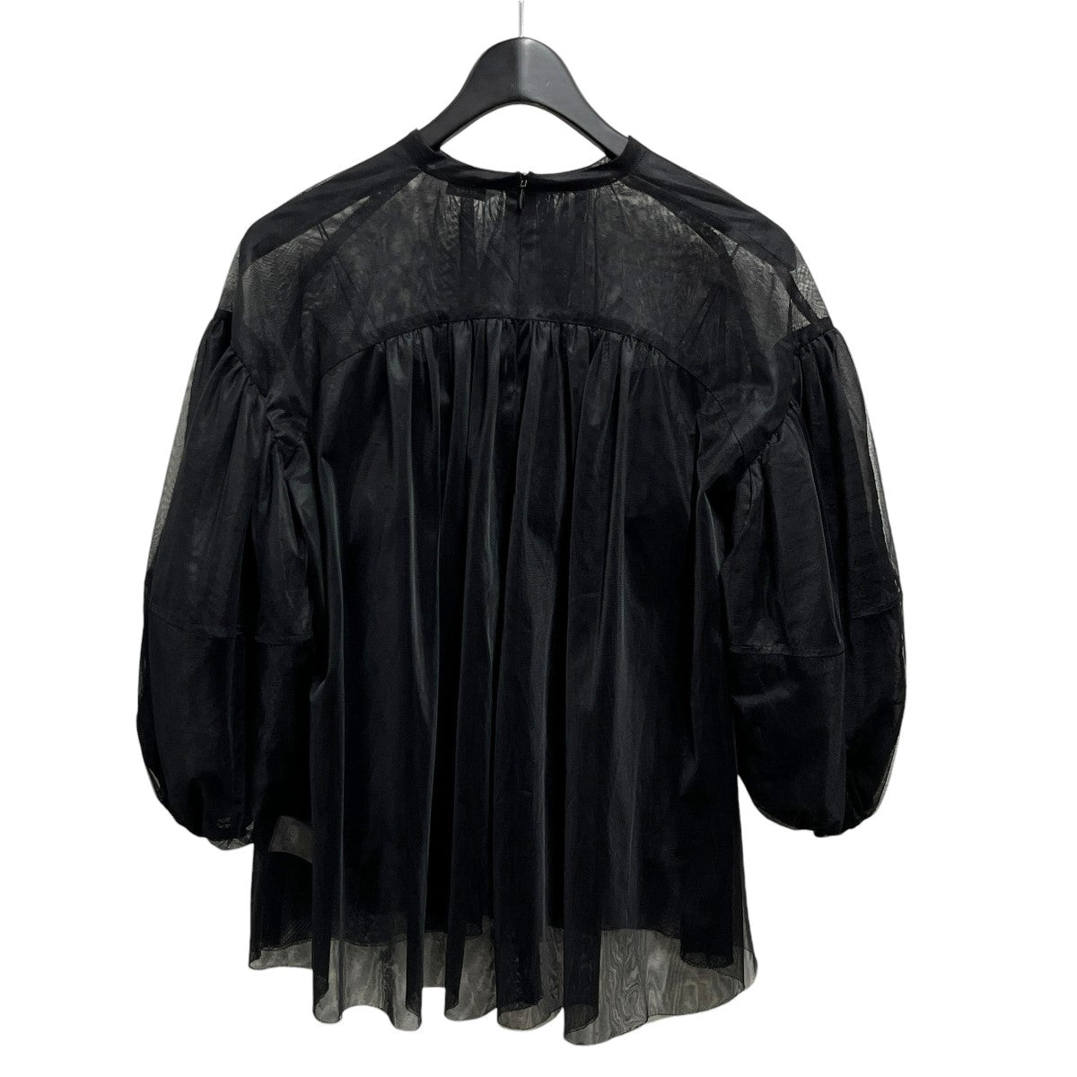 23SSSHEER TULLE BALLOON SLEEVE TOPS14122-4092