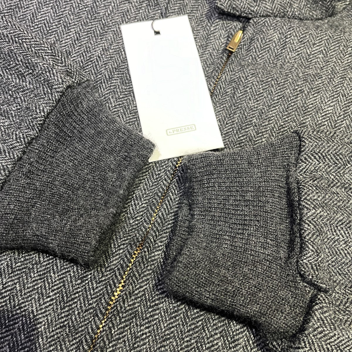 A．PRESSE(アプレッセ) 23AWTweed Harrington Jacket ツイード