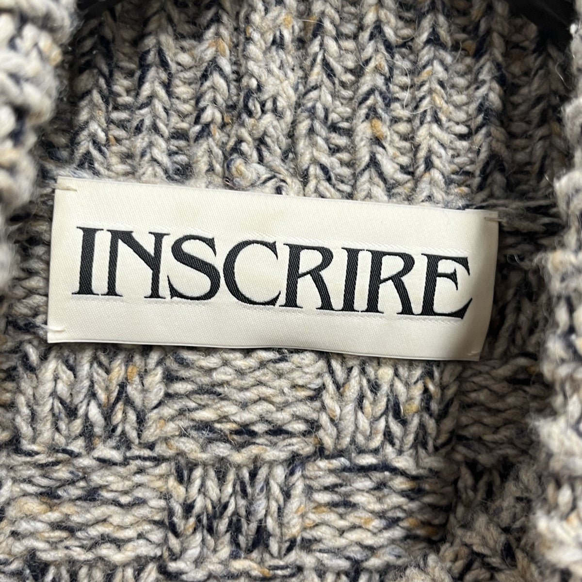 INSCRIRE(アンスクリア) ブロックタートルニット120AW-K6 120AW-K6