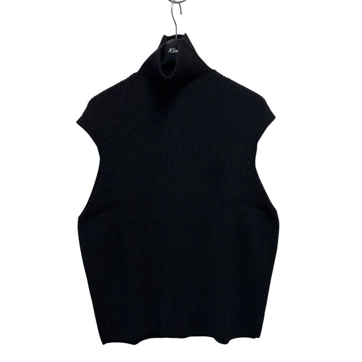 オーラリーのSUPER FINE WOOL RIB KNIT TURTLE NECK VESTです。 AURALEE 古着・中古 トップス アイテム