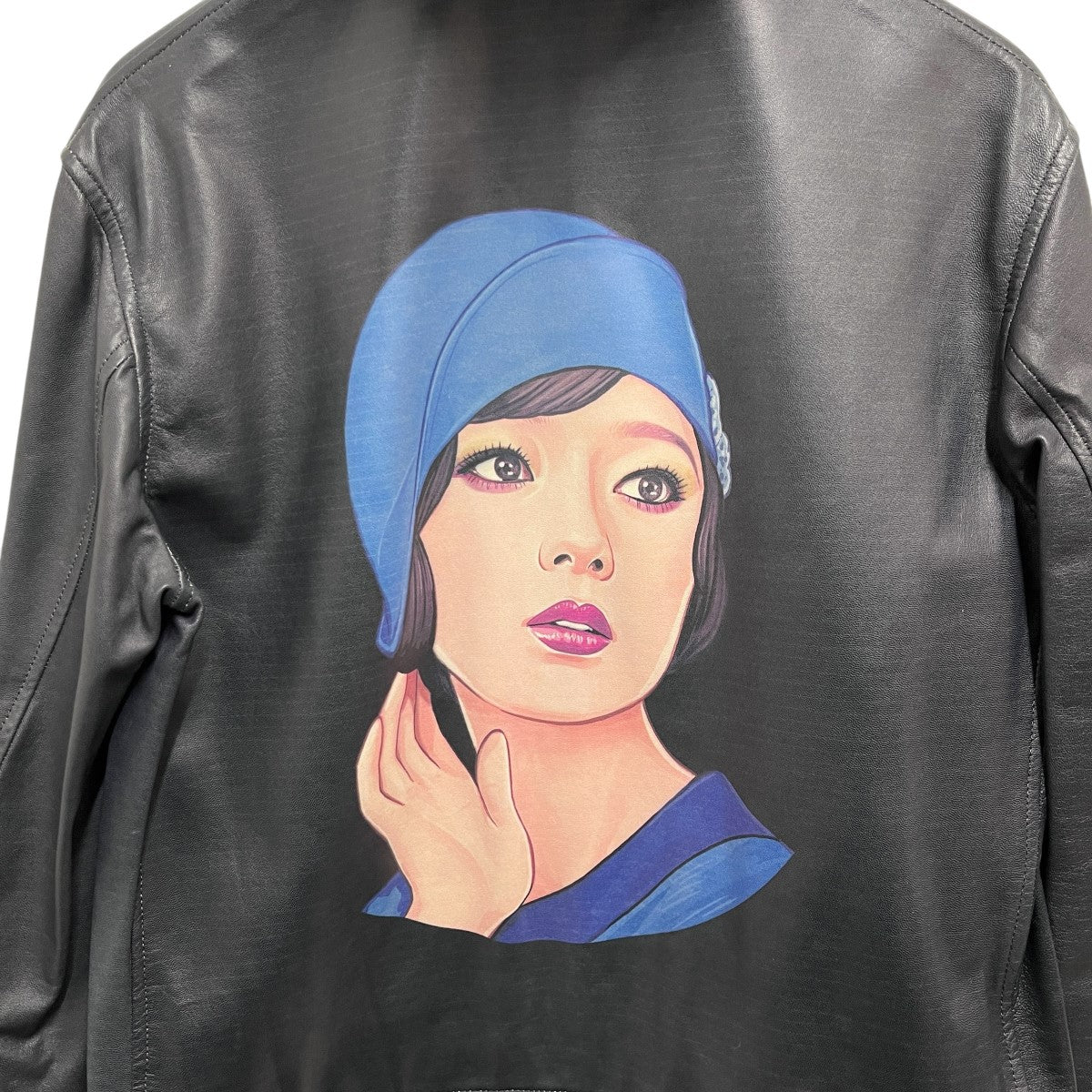 ヨウジヤマモトプールオムの18SS YUSUKE SAITOH 大正モダンガールレザージャケッド レザージャケット HW-Y09-703です。 Yohji Yamamoto pour homme 古着・中古 アウター アイテム