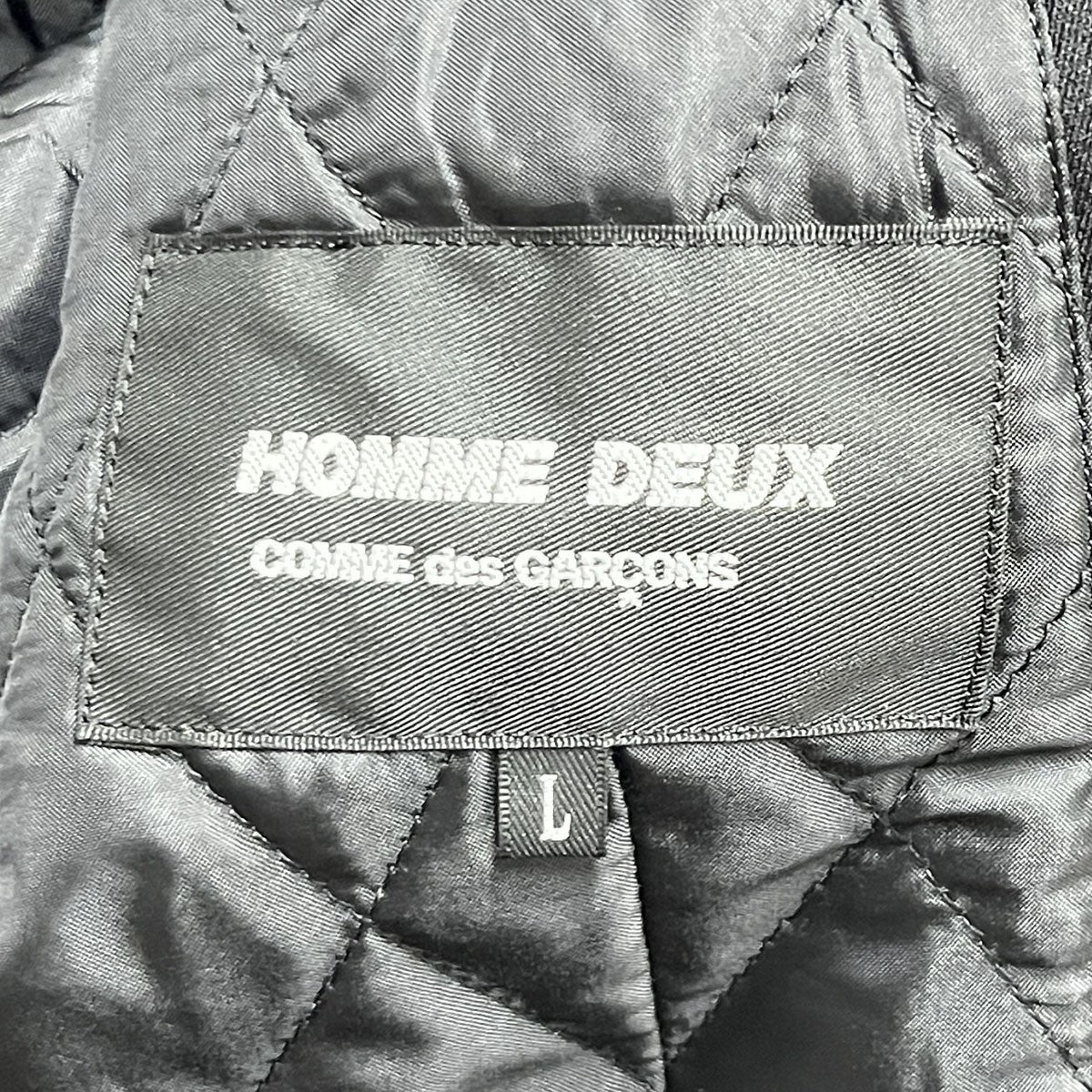 コムデギャルソンオムドゥ　ライナーコート　カシミヤ　DD-C006 紺　黒　灰 COMME des GARCONS HOMME DEUX コムデギャルソンオムドゥ AD2021