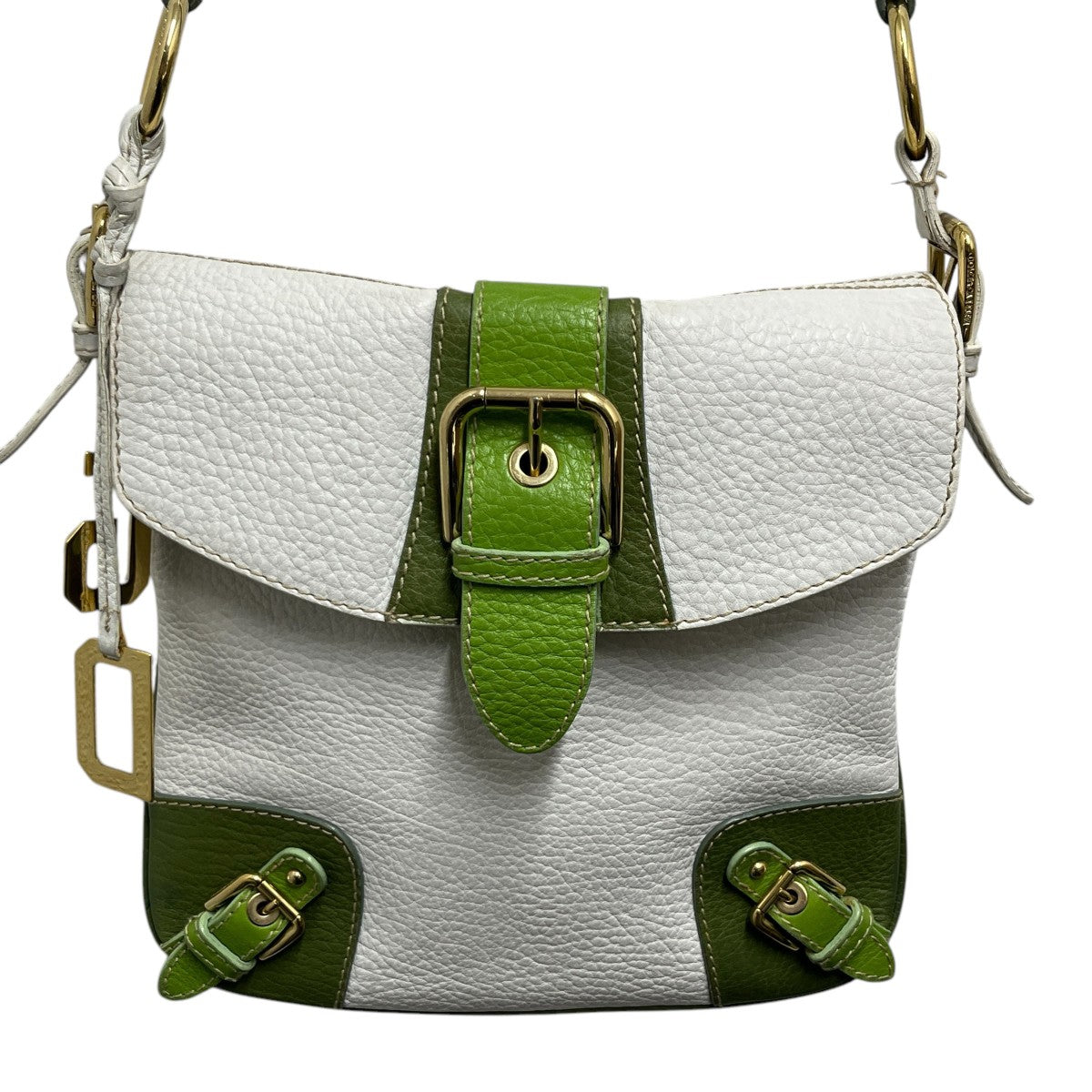 DOLCE ＆ GABBANA レザーショルダーバッグ 古着・中古-3枚目のアイテム画像