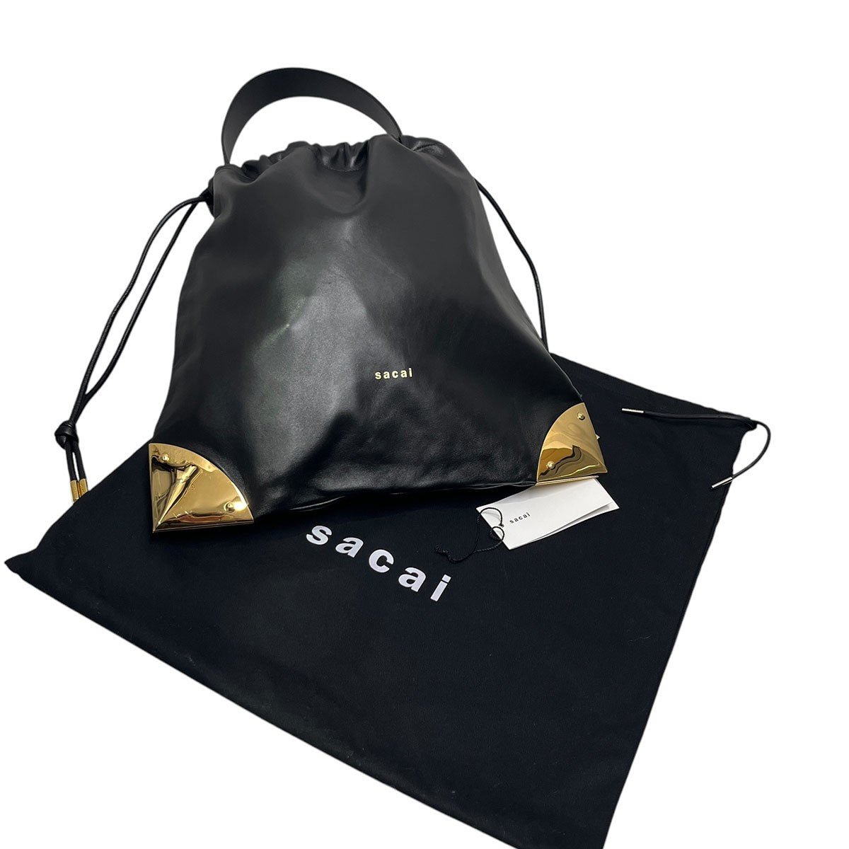 sacai Corner Metal Drawstring トートバッグS127-01 古着・中古-10枚目のアイテム画像