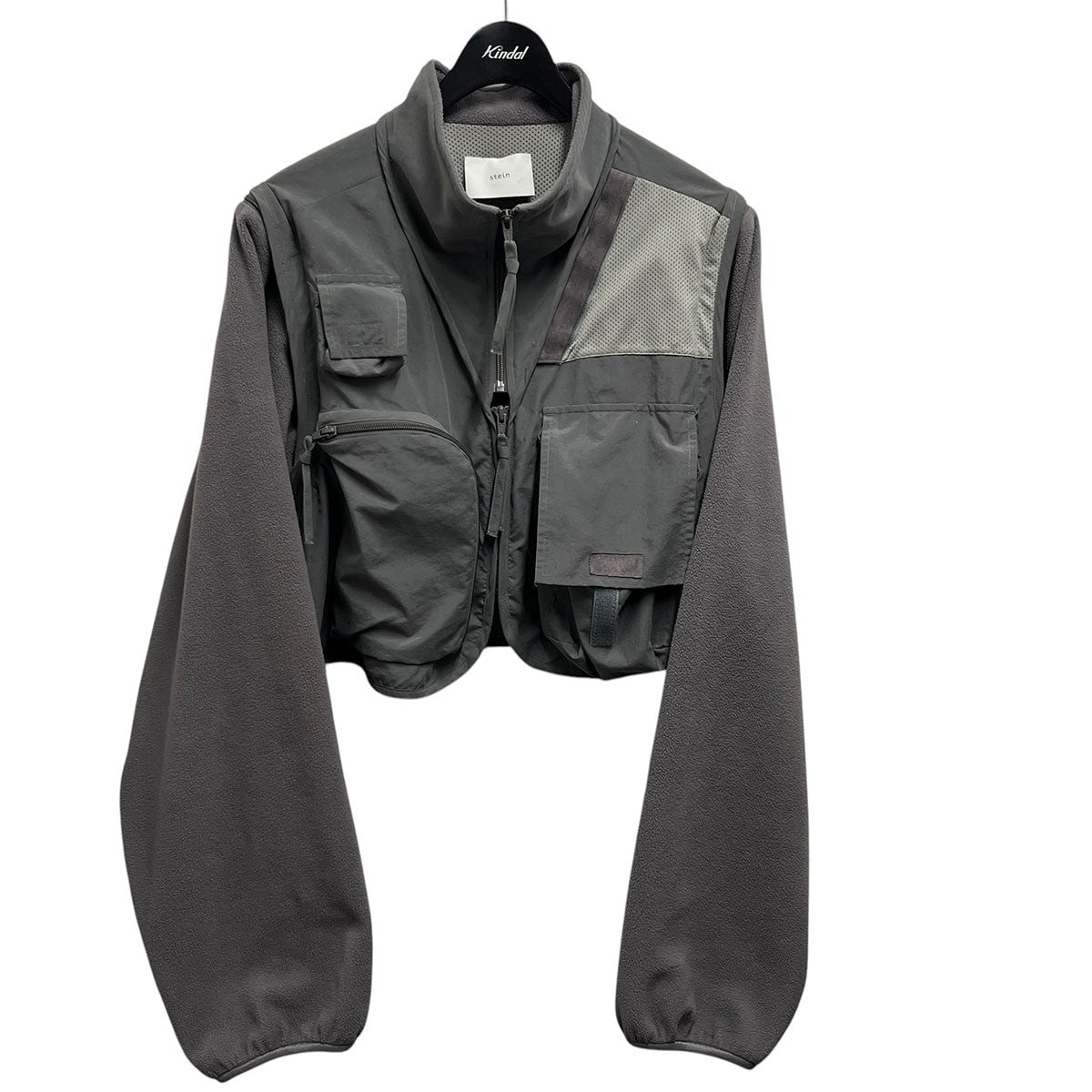stein(シュタイン) OVER SLEEVE FIXXED FLEECE JACKET グレー