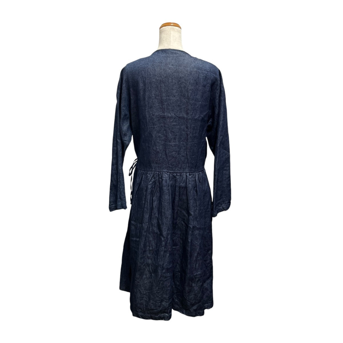 nest Robe インディゴリネンカシュクールワンピース01165-1072-12 古着・中古-2枚目のアイテム画像