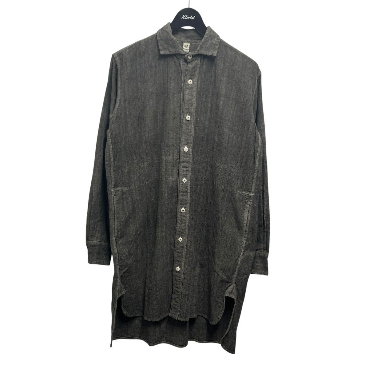 turine 益久染織研究所製品染めロングシャツ 古着・中古-1枚目のアイテム画像