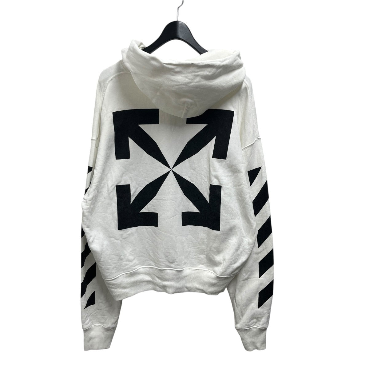 OFFWHITE Blue Monalisa Over HoodieOMBB037R21F 古着・中古-2枚目のアイテム画像