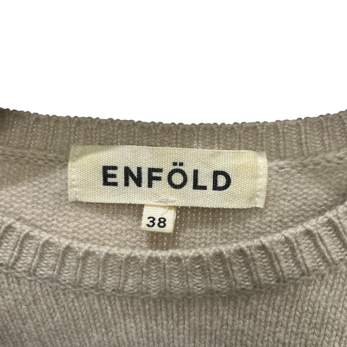 エンフォルド ENFOLD カシミヤセーター 3007A170-0280 ベージュ ENFOLD(エンフォルド) カシミヤセーター3007A170-0280 3007A170