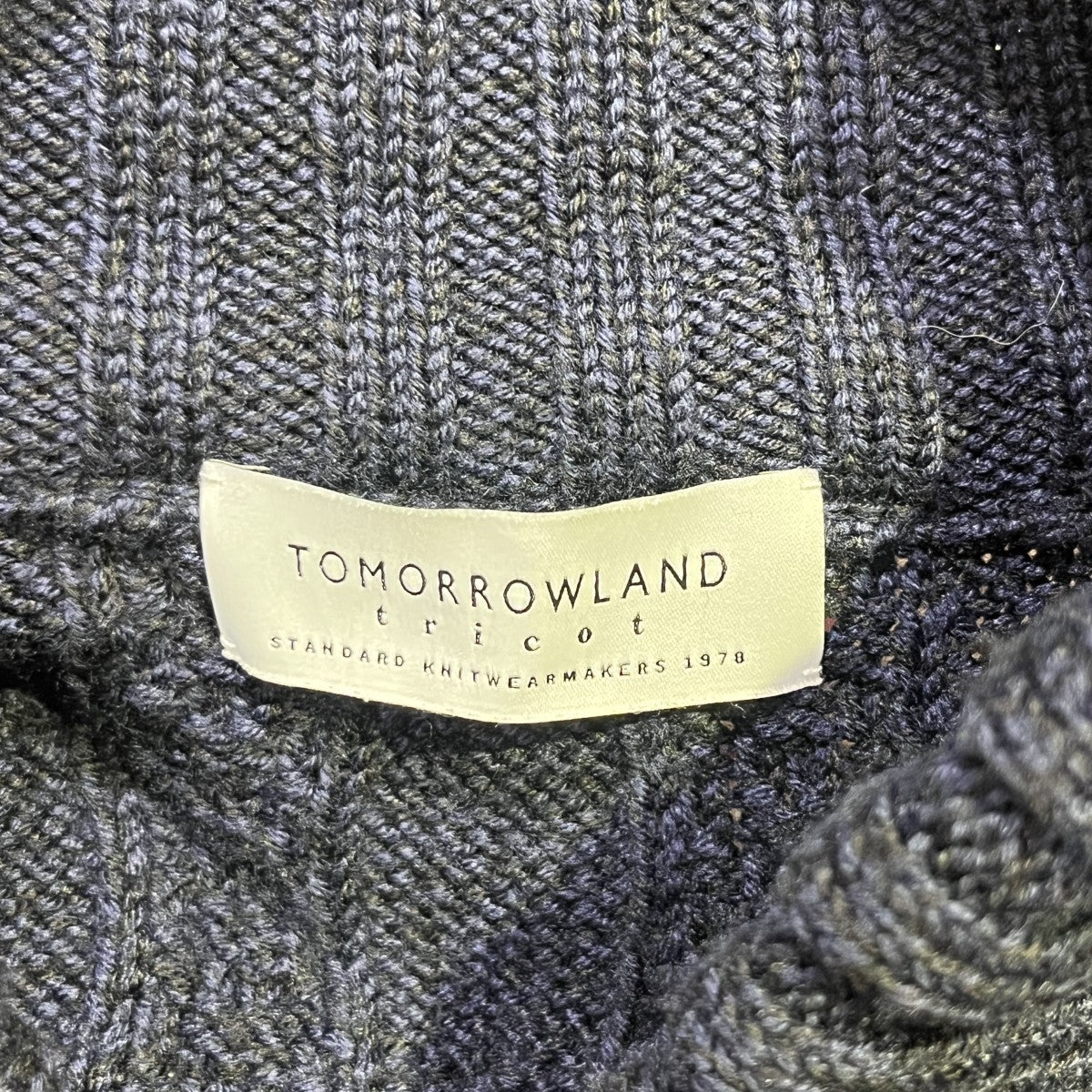 TOMORROW LAND tricot ショールケーブルニットカーディガン63-02-44-02612 古着・中古-3枚目のアイテム画像