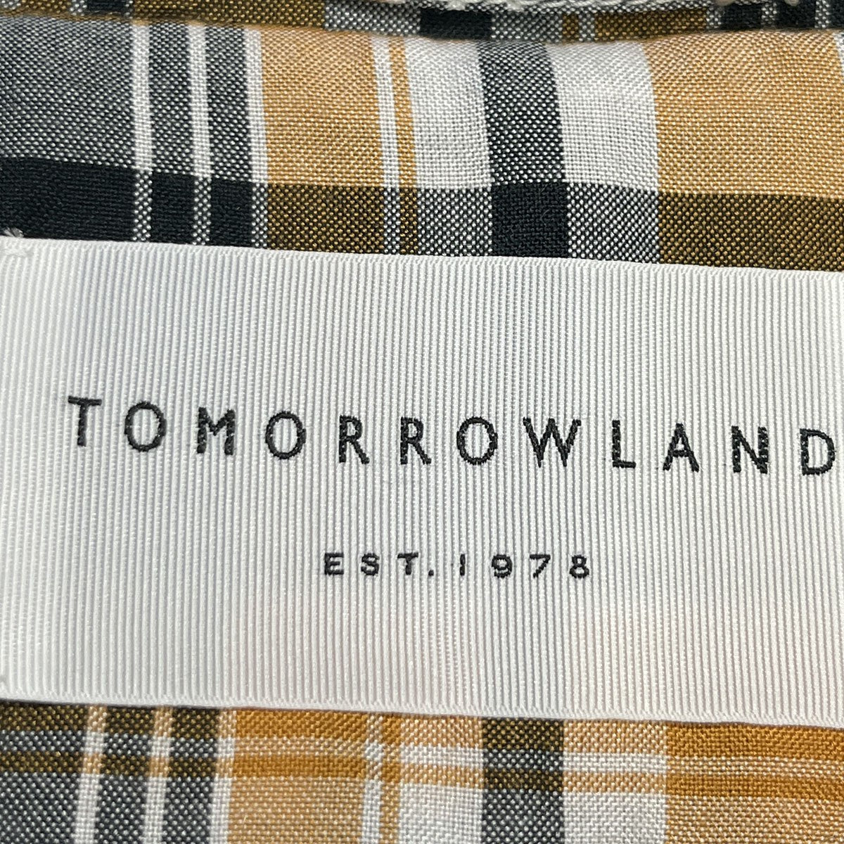 TOMORROW LAND チェックシャツジャケット63-07-51-07120 古着・中古-3枚目のアイテム画像