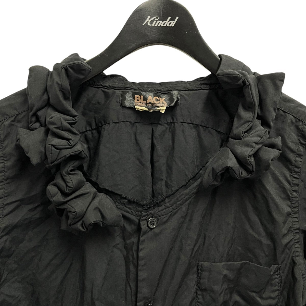 BLACK COMME des GARCONS(ブラックコムデギャルソン) 変形衿ブラウス