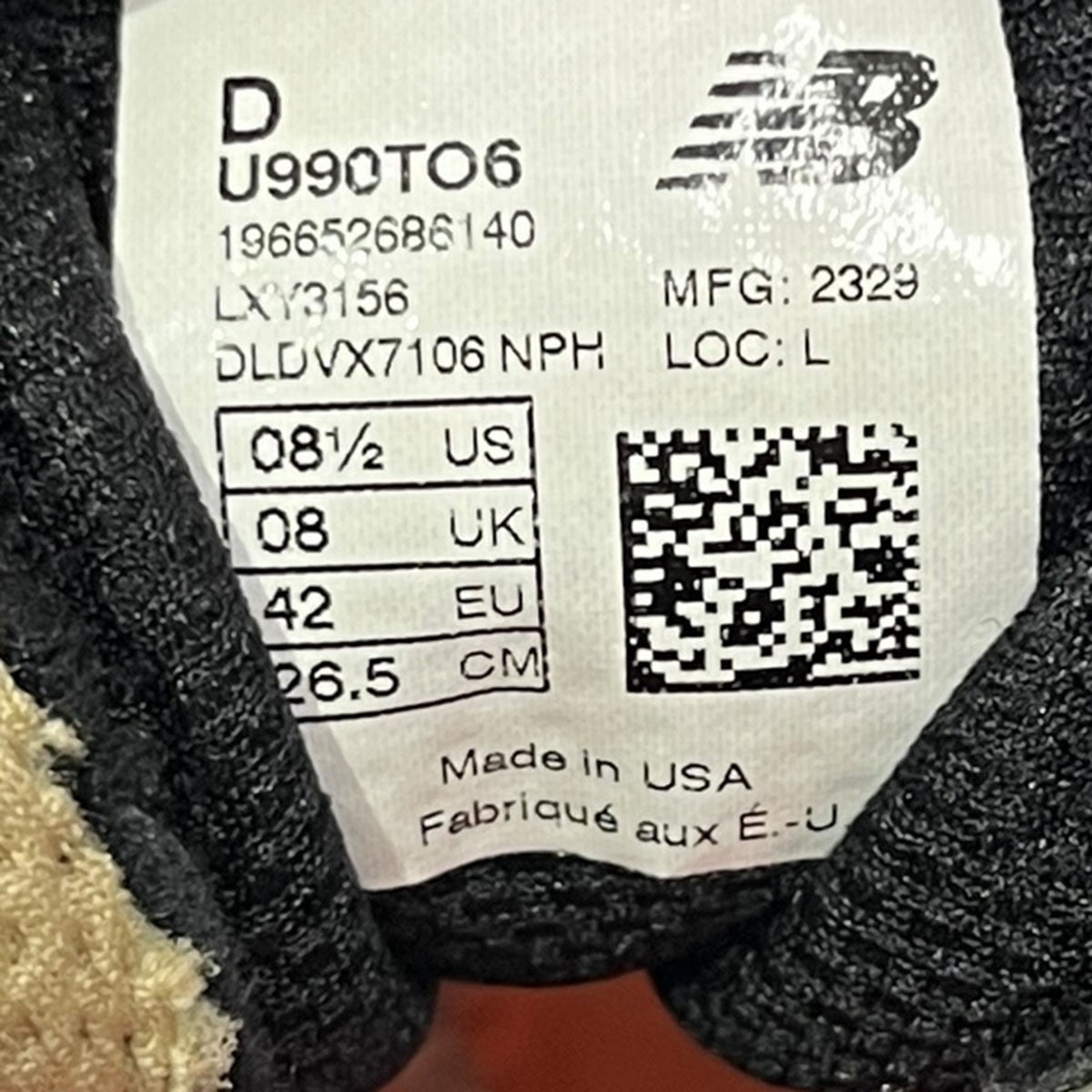 NEW BALANCE USA製990V6 スニーカーU990TO6 U990TO6 ブラウン