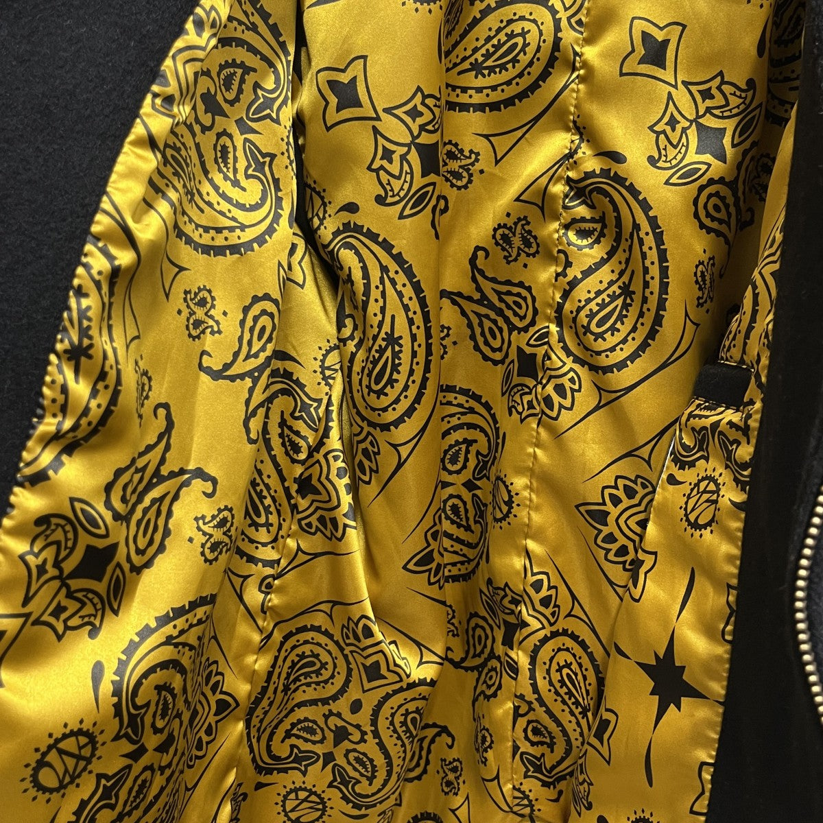 Schott ネイビー ウール ライダース　ジャケット Schott×24karats ウールライダースジャケット ブラック サイズ