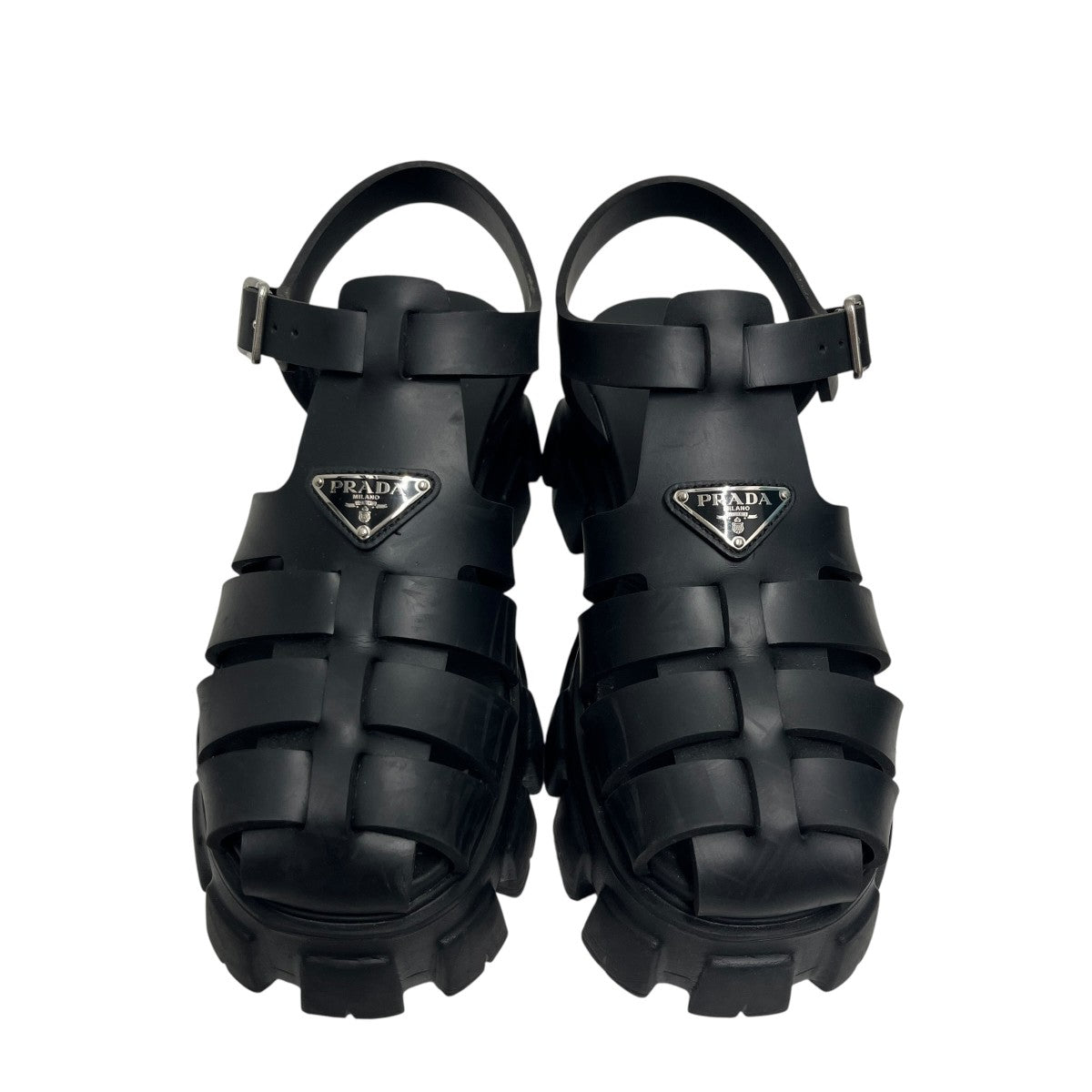PRADA サンダル 7 1/2 PRADA プラダ サンダル モノリス 2X3089 2DL8 メンズ