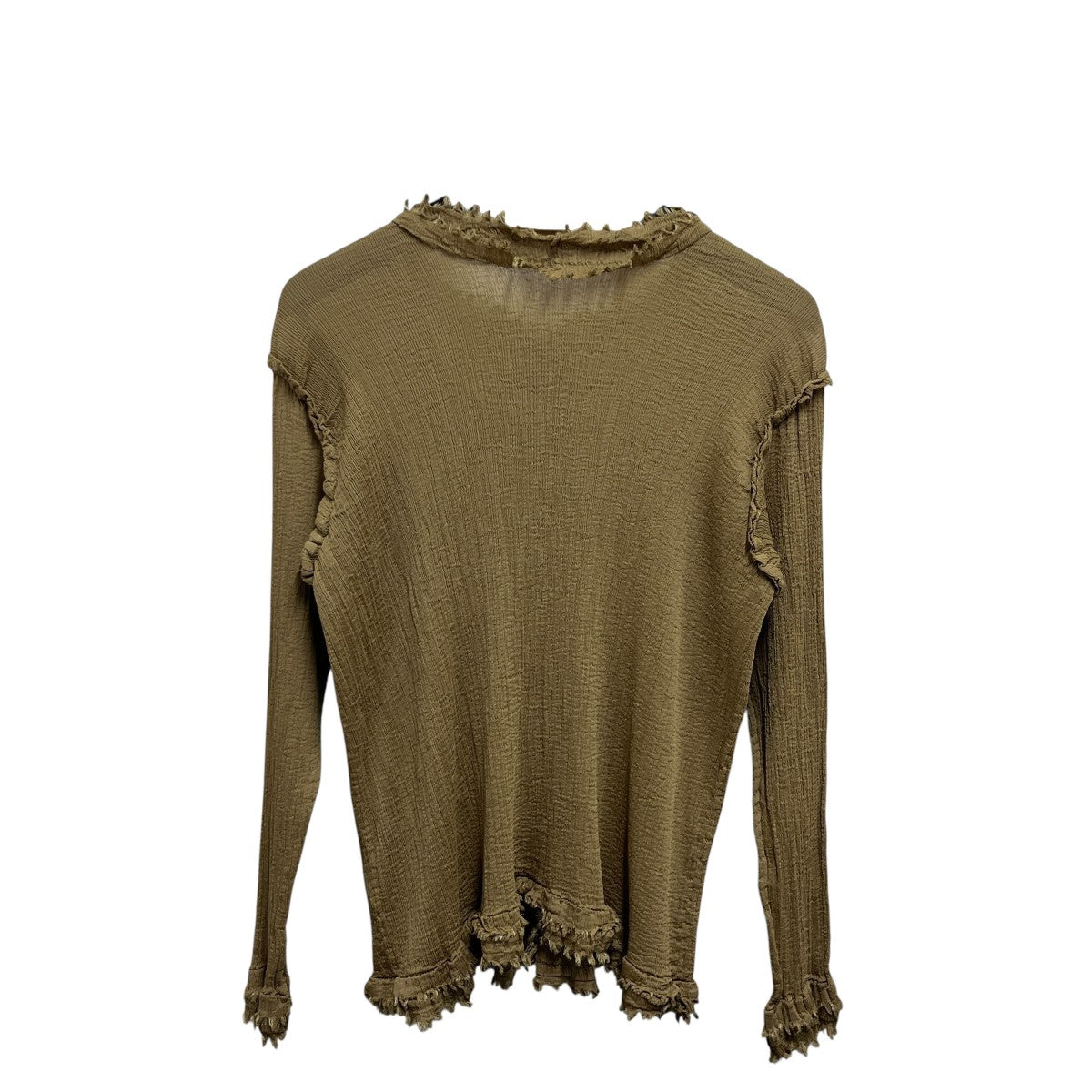 me ISSEY MIYAKE(ミーイッセイミヤケ) NOTCHED SEE-THROUGH CREPE